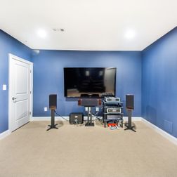 Finished Basement - Luxurious Movie Theatre, Black Siting  